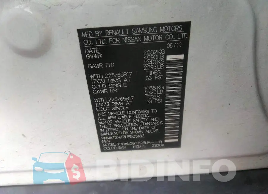 KNMAT2MT3LP505182 Photo# 9