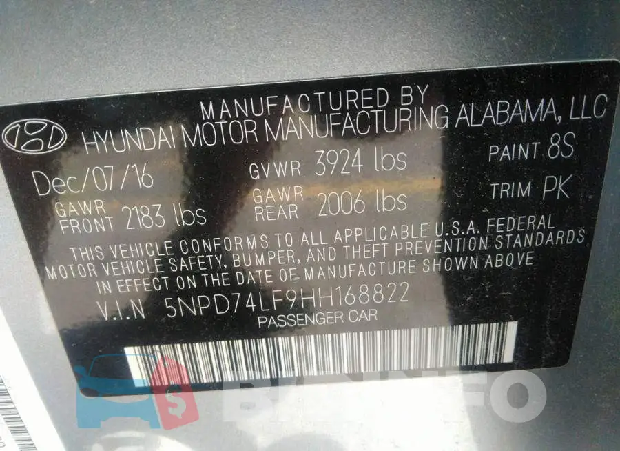 5NPD74LF9HH168822 Photo# 9