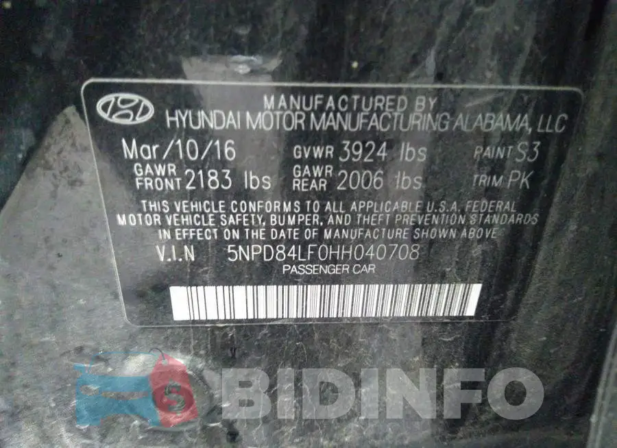 5NPD84LF0HH040708 Photo# 9
