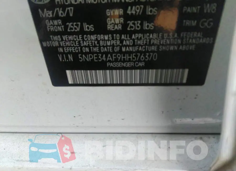 5NPE34AF9HH576370 Photo# 9