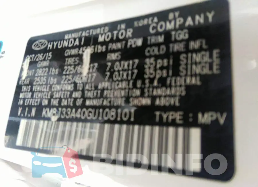 KM8J33A40GU108101 Photo# 9