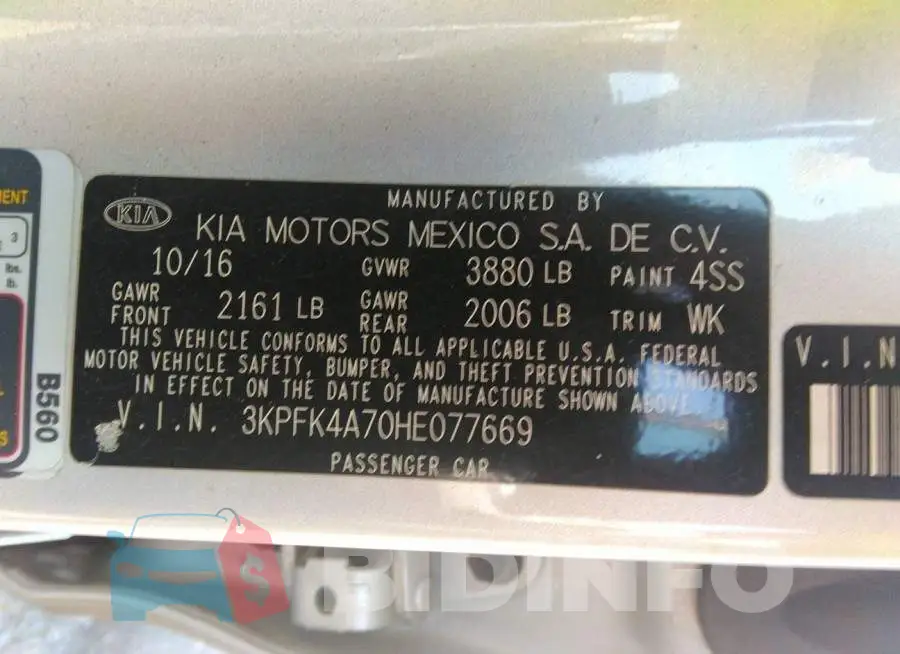 3KPFK4A70HE077669 Photo# 9
