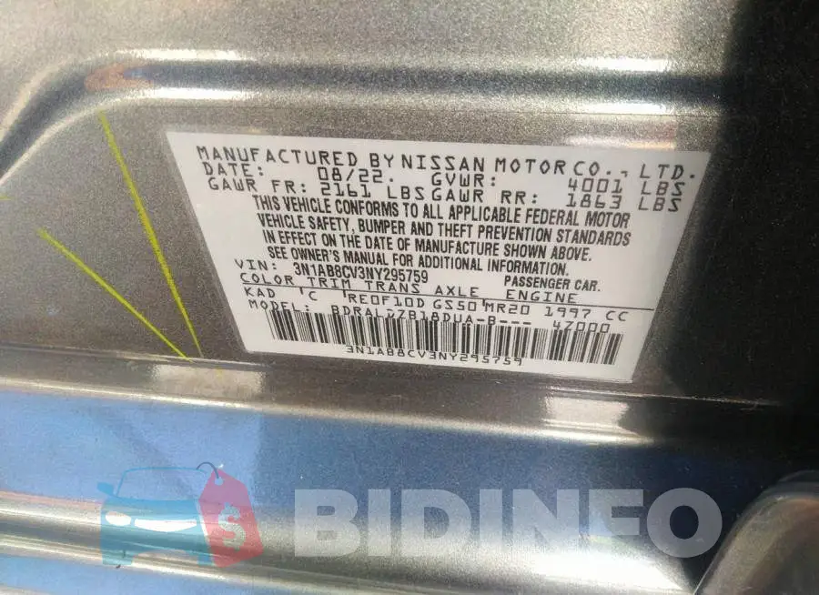 3N1AB8CV3NY295759 Photo# 9