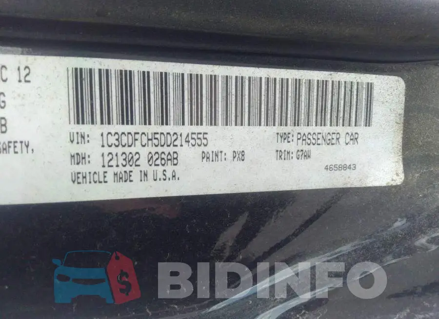 1C3CDFCH5DD214555 Photo# 9