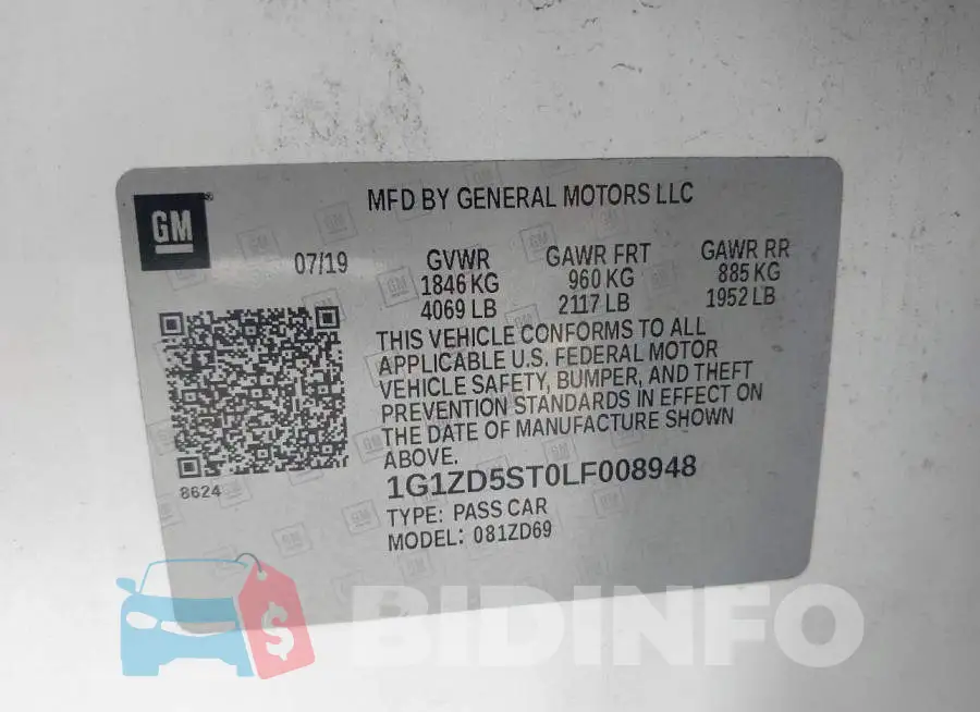 1G1ZD5ST0LF008948 Photo# 9