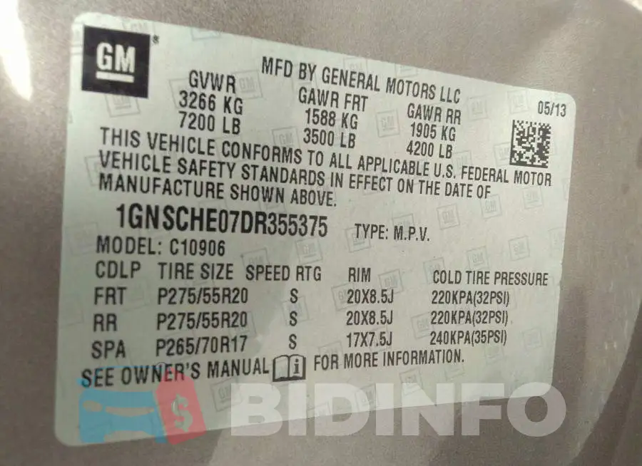 1GNSCHE07DR355375 Photo# 9
