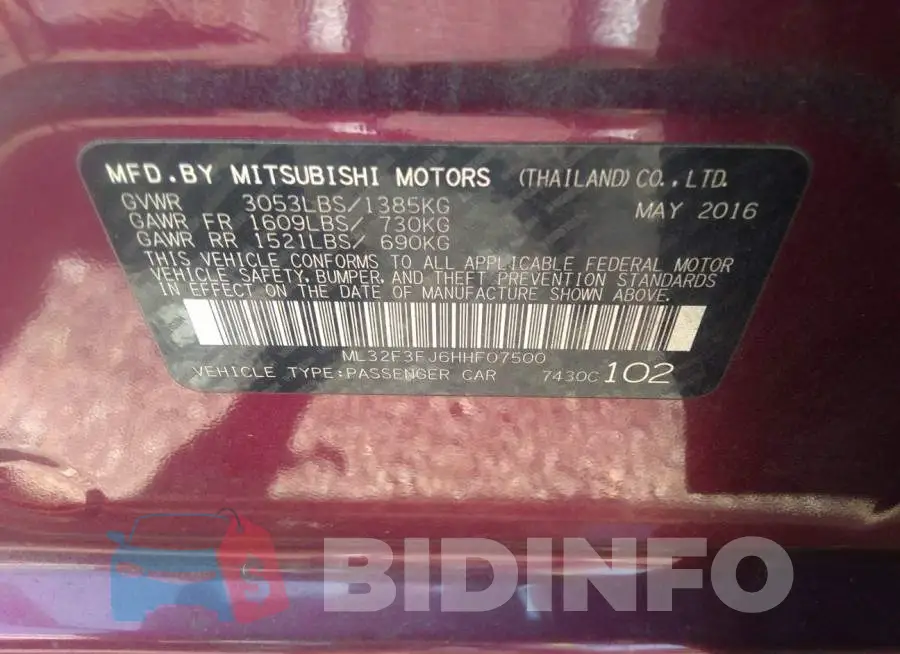 ML32F3FJ6HHF07500 Photo# 9