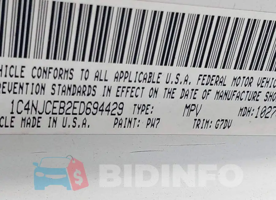 1C4NJCEB2ED694429 Photo# 9