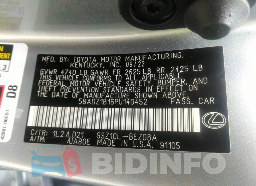 58ADZ1B16PU140452 Photo# 9
