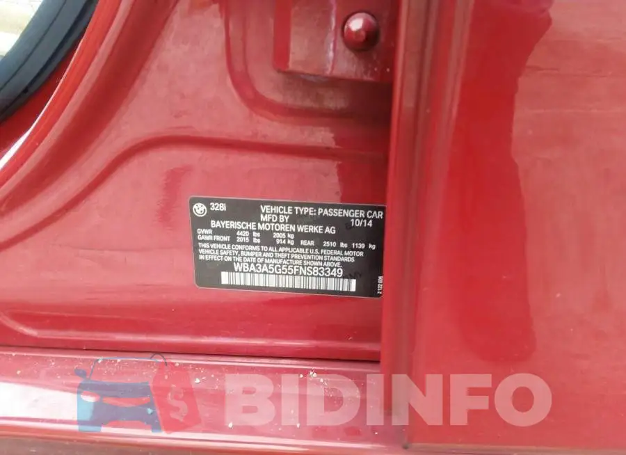 WBA3A5G55FNS83349 Photo# 9