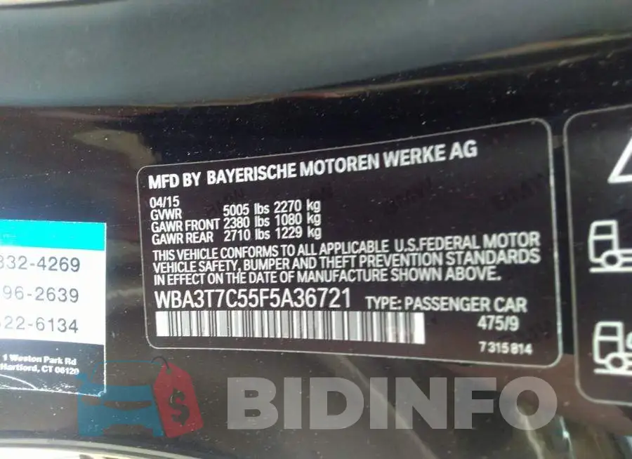 WBA3T7C55F5A36721 Photo# 9