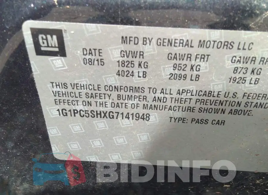 1G1PC5SHXG7141948 Photo# 9