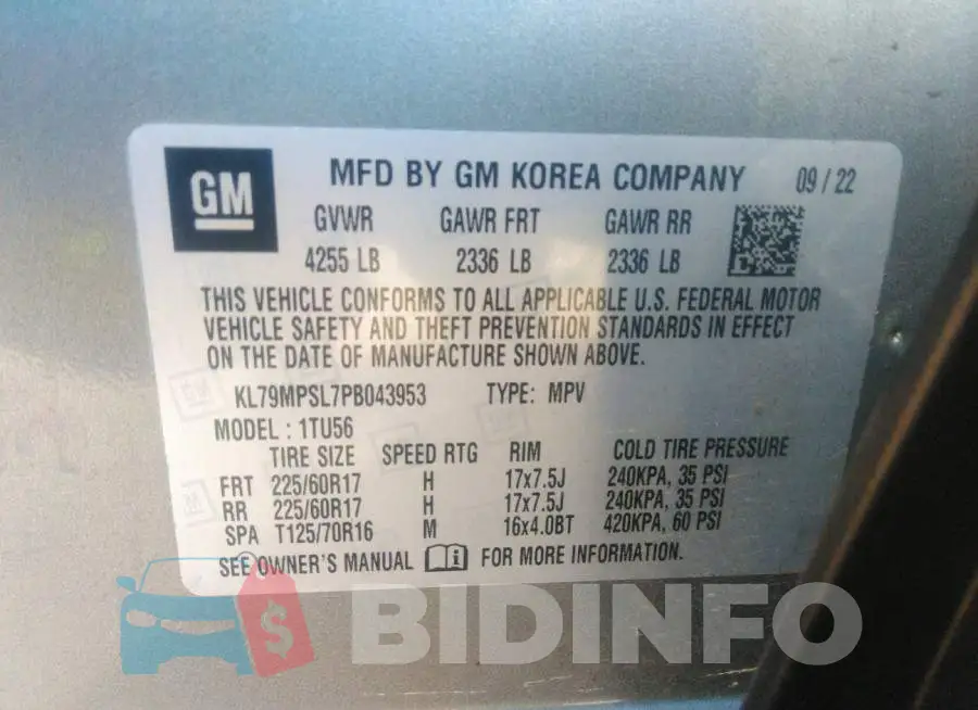 KL79MPSL7PB043953 Photo# 9
