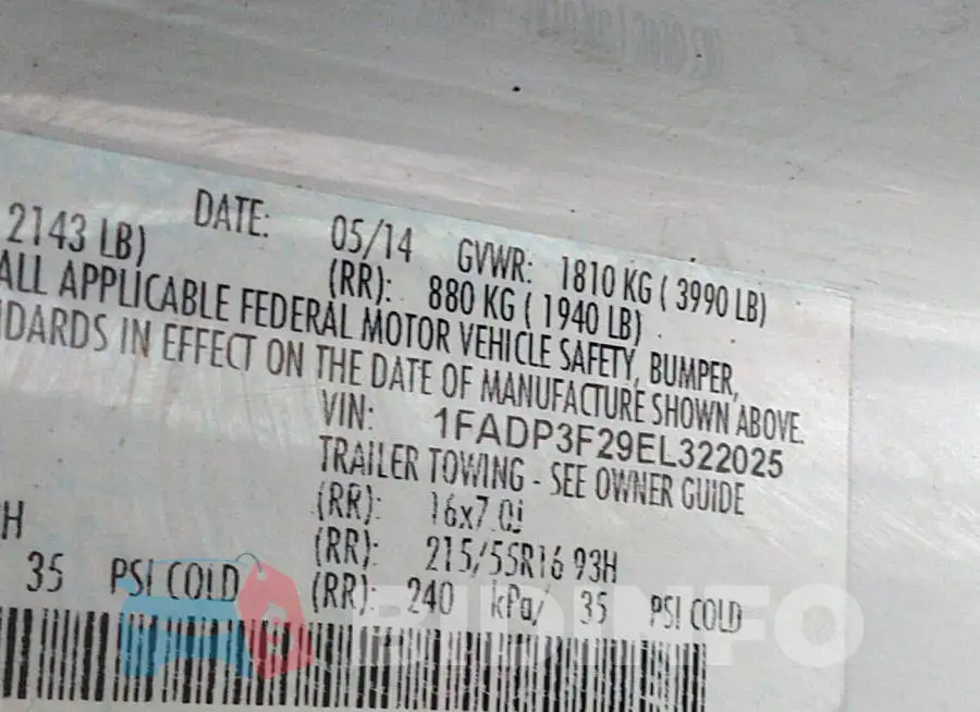 1FADP3F29EL322025 Photo# 9