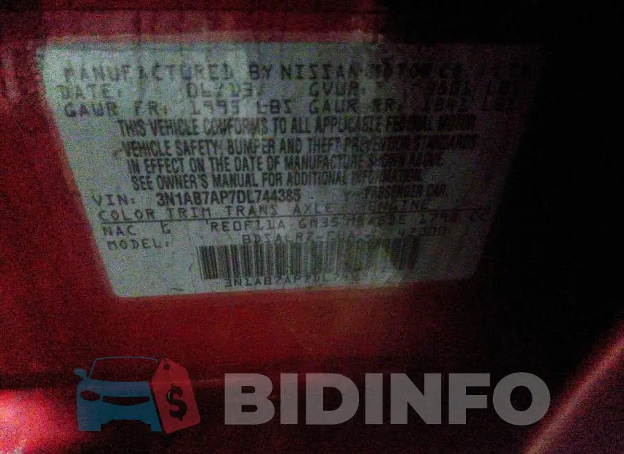 3N1AB7AP7DL744385 Photo# 9