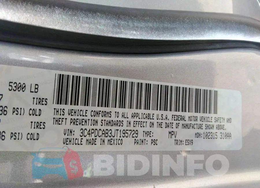 3C4PDCAB3JT195729 Photo# 9