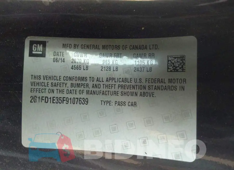 2G1FD1E35F9107639 Photo# 9