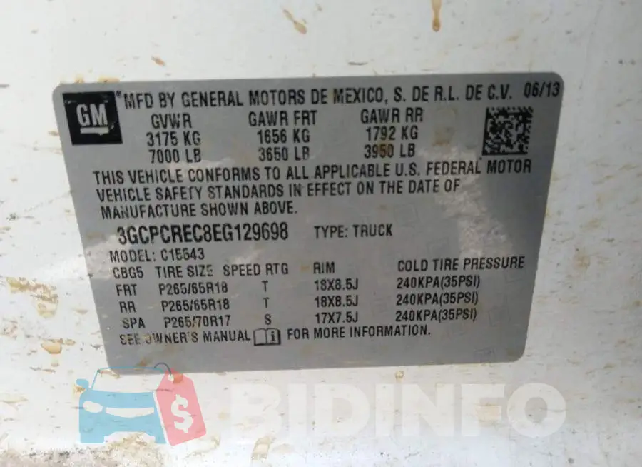 3GCPCREC8EG129698 Photo# 9