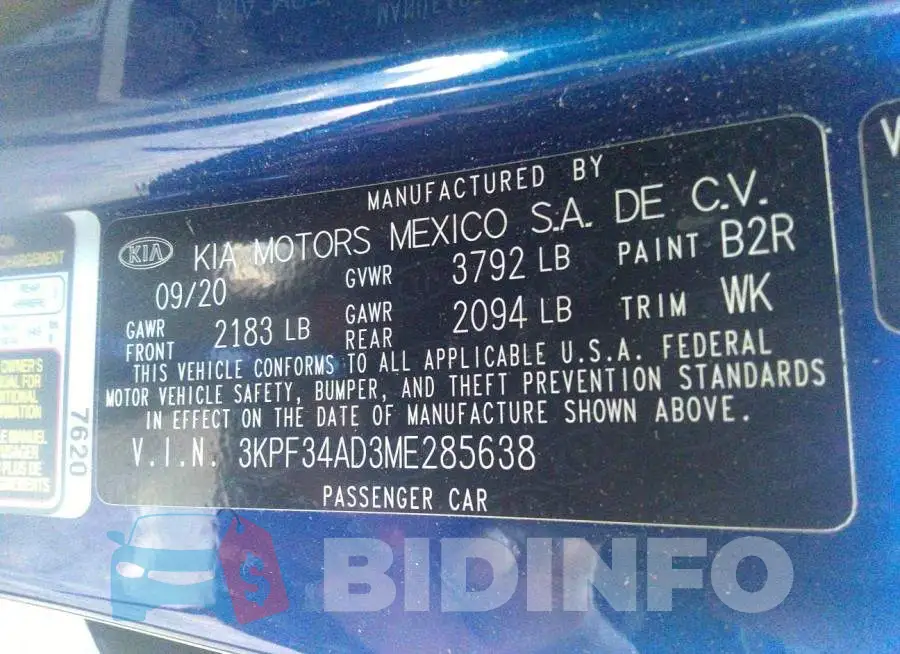 3KPF34AD3ME285638 Photo# 9