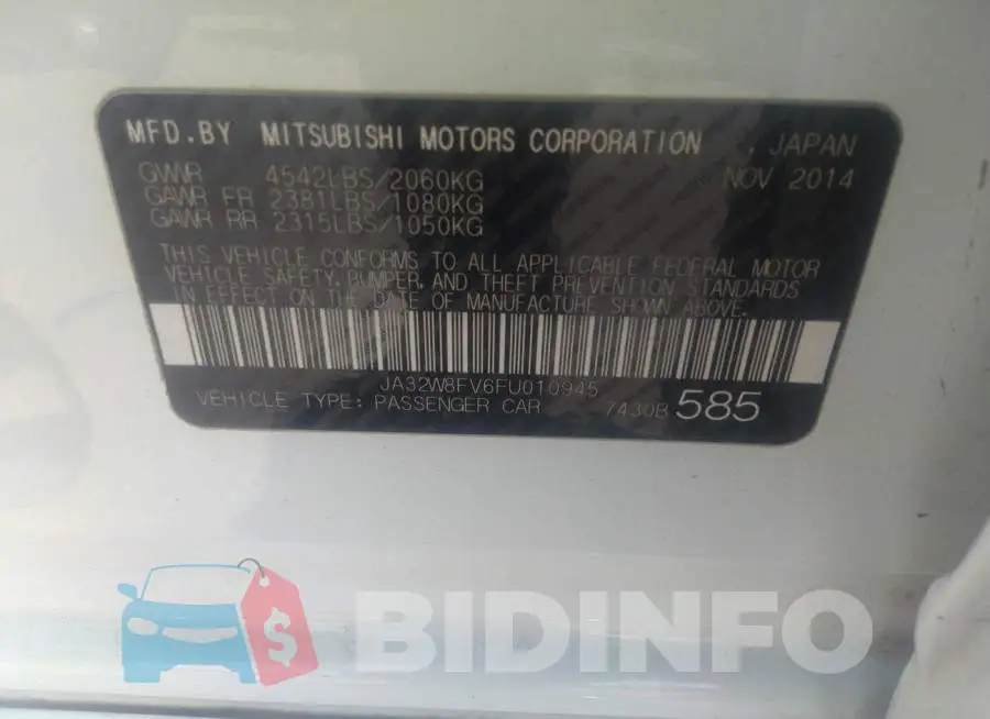 JA32W8FV6FU010945 Photo# 9