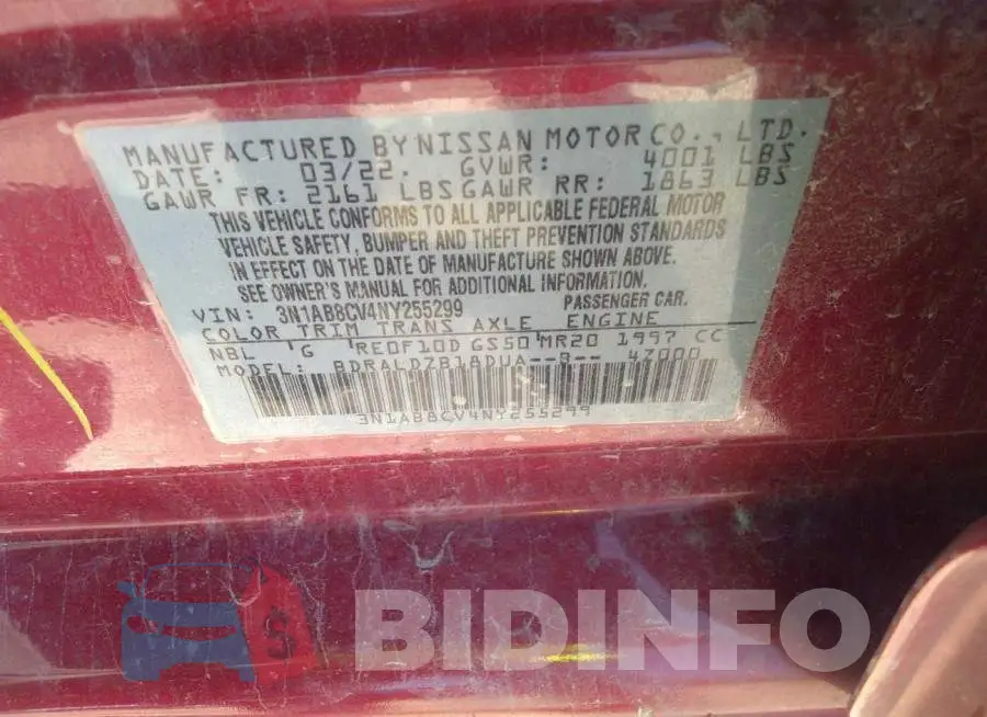 3N1AB8CV4NY255299 Photo# 9