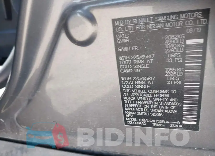 KNMAT2MT3LP515016 Photo# 9