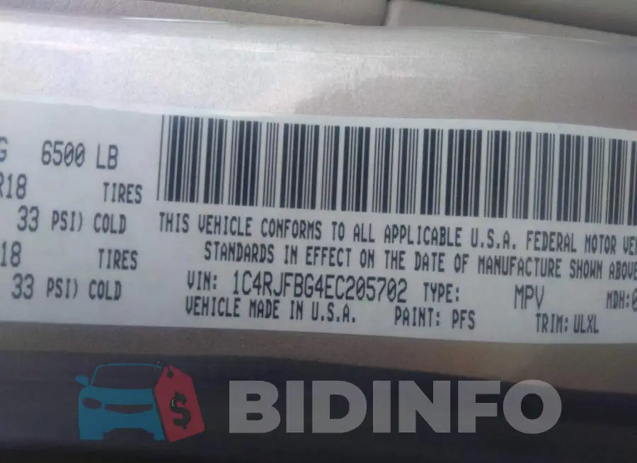1C4RJFBG4EC205702 Photo# 9