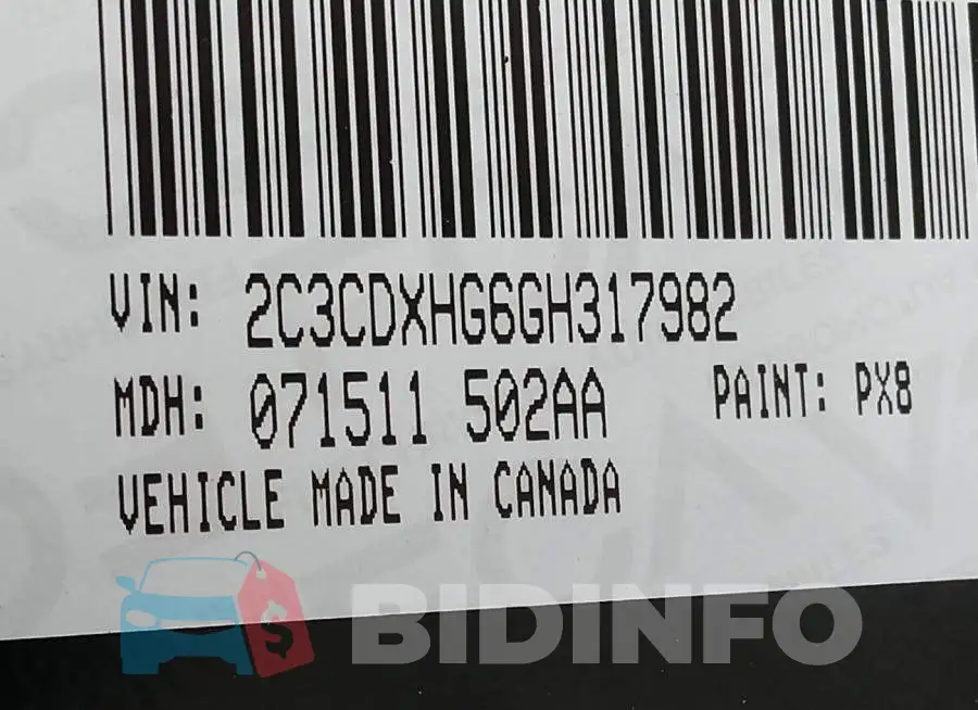 2C3CDXHG6GH317982 Photo# 9