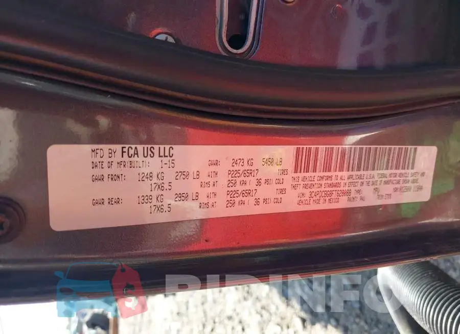3C4PDCBG8FT628088 Photo# 9