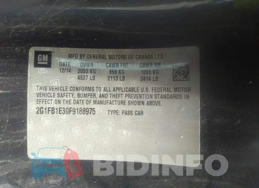 2G1FB1E30F9188975 Photo# 9