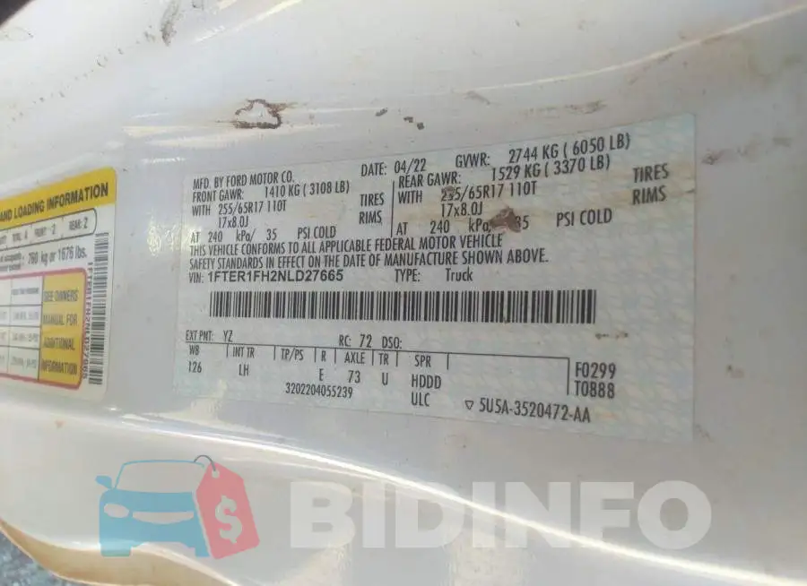 1FTER1FH2NLD27665 Photo# 9