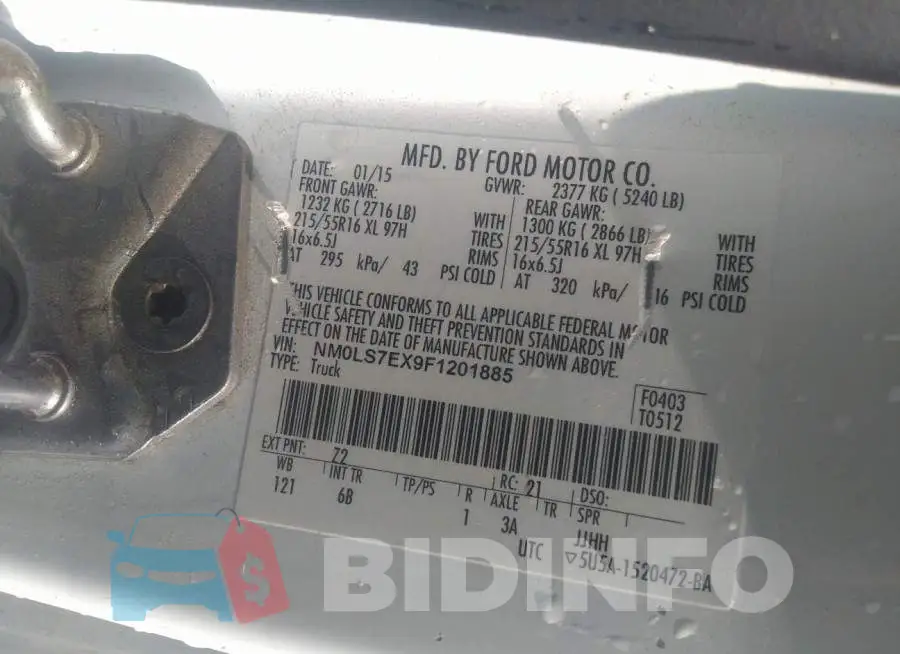 NM0LS7EX9F1201885 Photo# 9