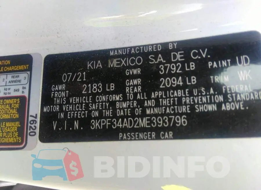 3KPF34AD2ME393796 Photo# 9