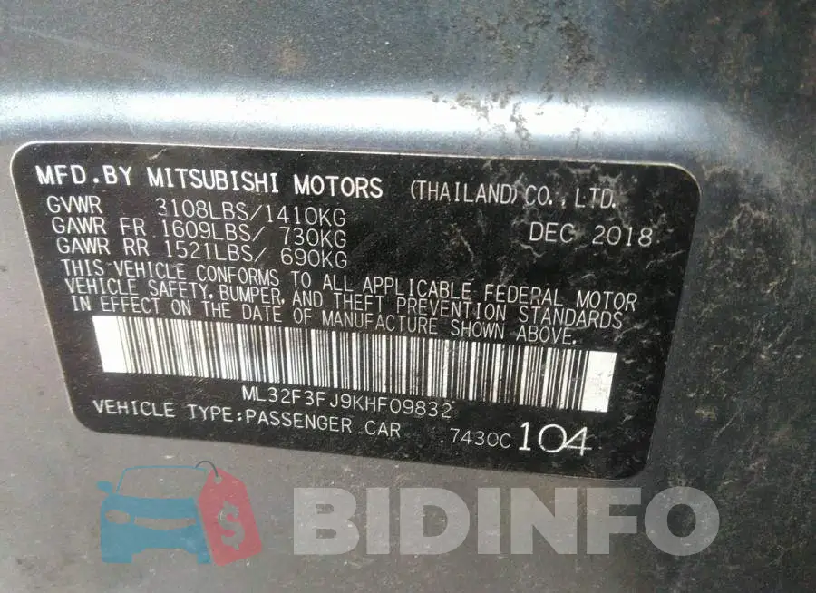 ML32F3FJ9KHF09832 Photo# 9