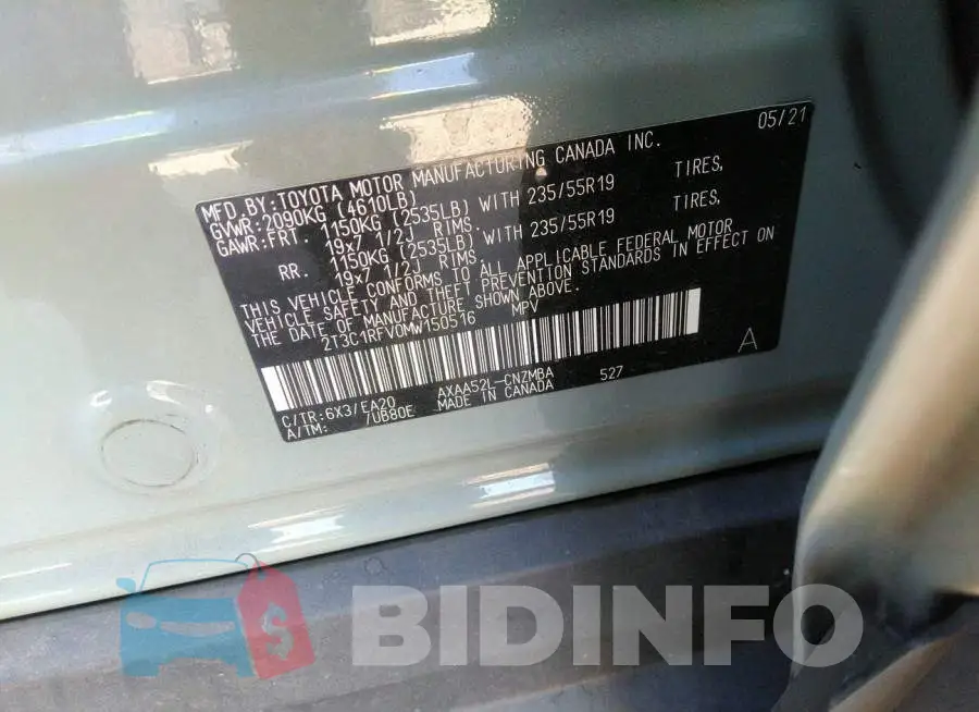 2T3C1RFV0MW150516 Photo# 9
