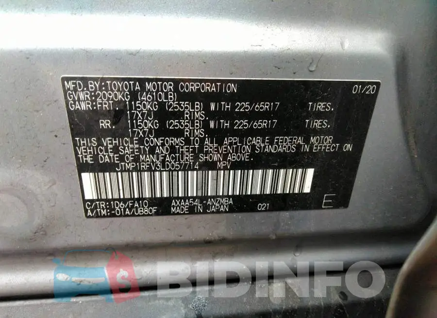 JTMP1RFV3LD057714 Photo# 9