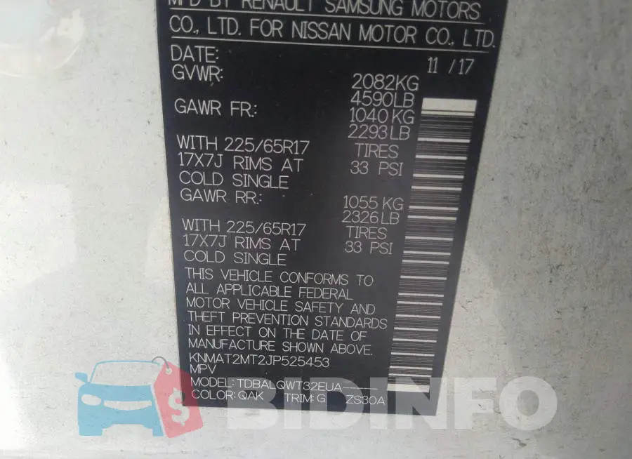 KNMAT2MT2JP525453 Photo# 9