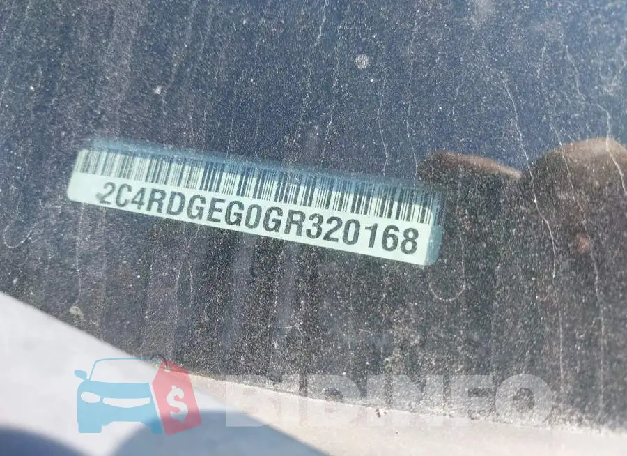 2C4RDGEG0GR320168 Photo# 9