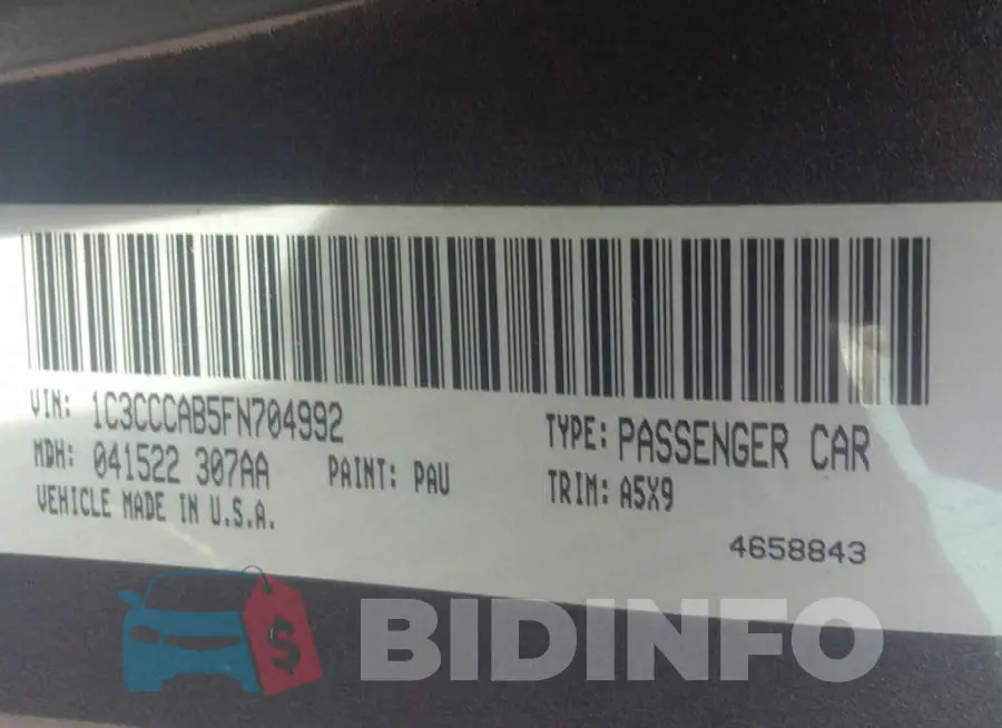 1C3CCCAB5FN704992 Photo# 9