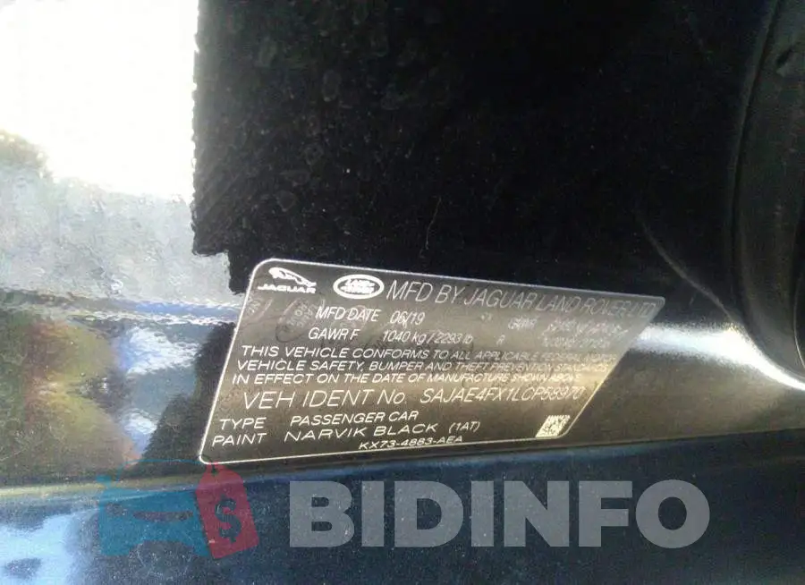 SAJAE4FX1LCP58970 Photo# 9