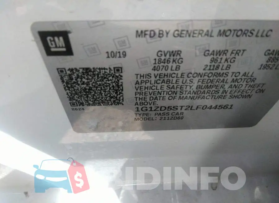 1G1ZD5ST2LF044561 Photo# 9