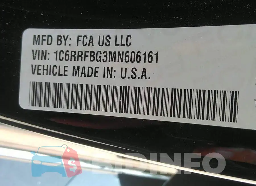 1C6RRFBG3MN606161 Photo# 9