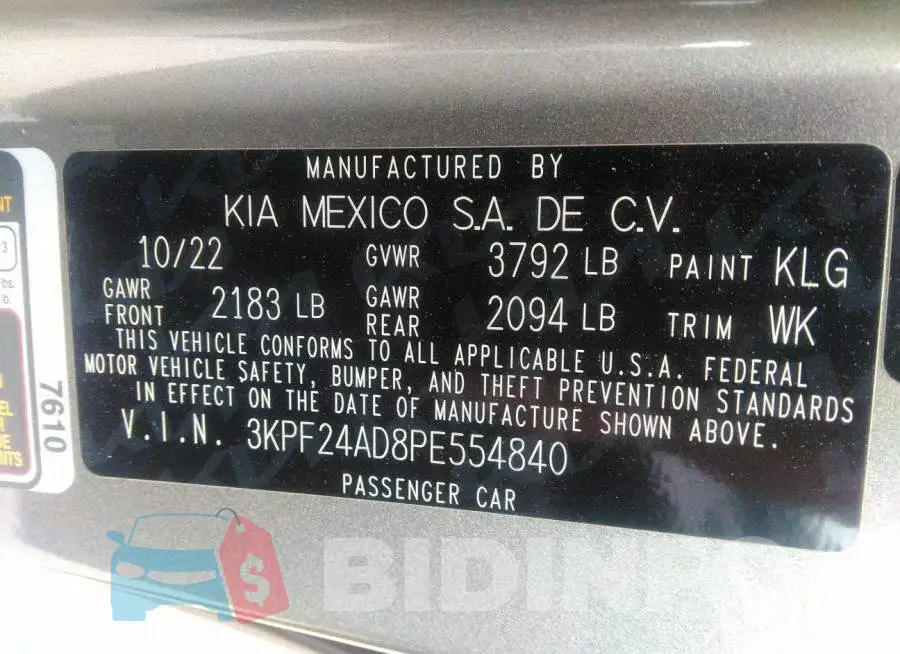 3KPF24AD8PE554840 Photo# 9