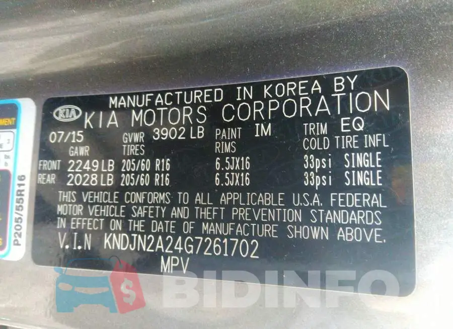 KNDJN2A24G7261702 Photo# 9