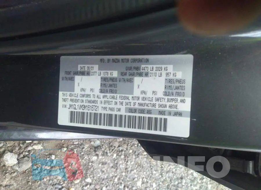 JM1GL1VM3M1616721 Photo# 9