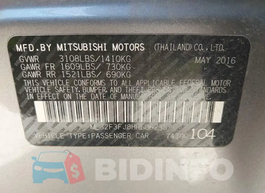ML32F3FJ8HHF06235 Photo# 9