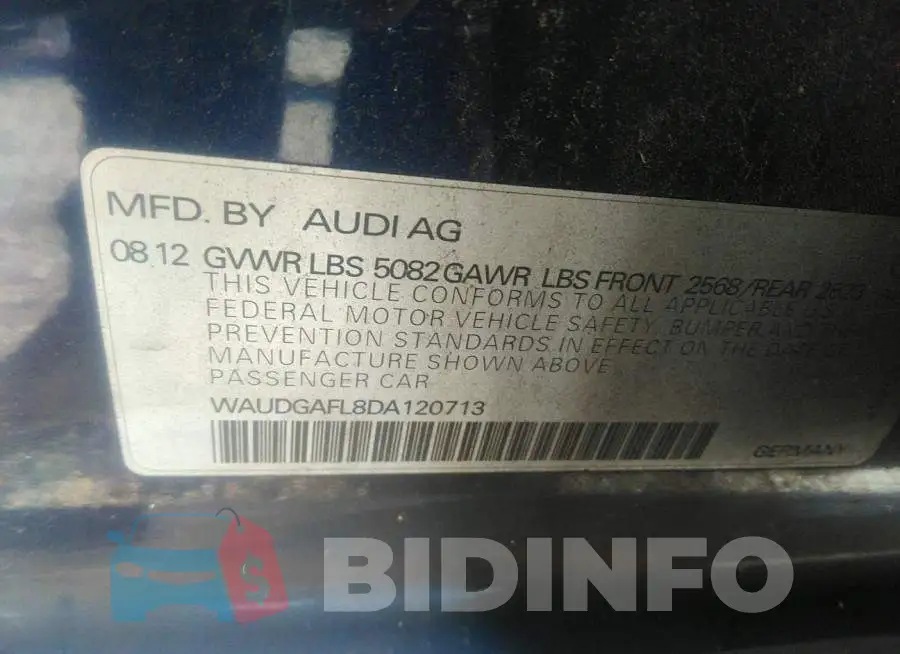 WAUDGAFL8DA120713 Photo# 9