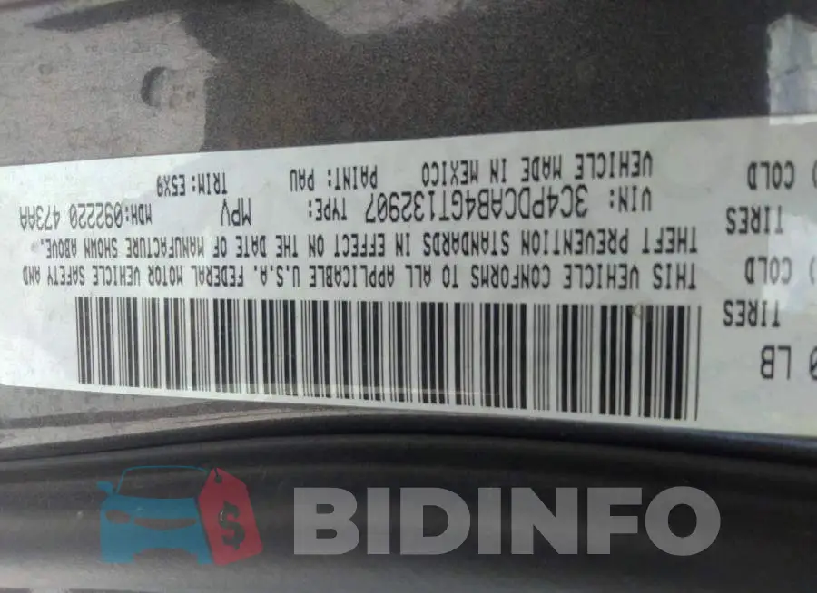 3C4PDCAB4GT132907 Photo# 9