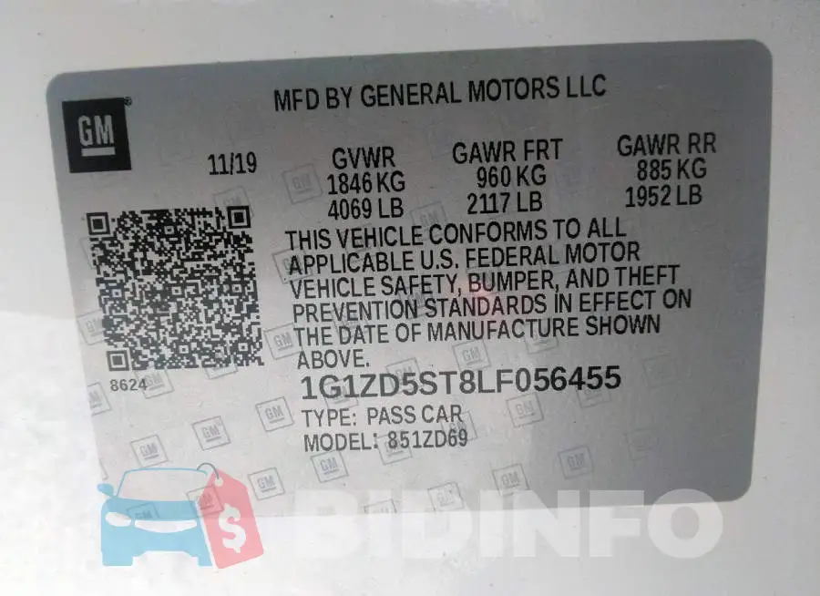 1G1ZD5ST8LF056455 Photo# 9