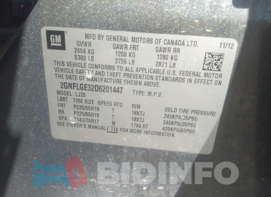 2GNFLGE32D6201447 Photo# 9